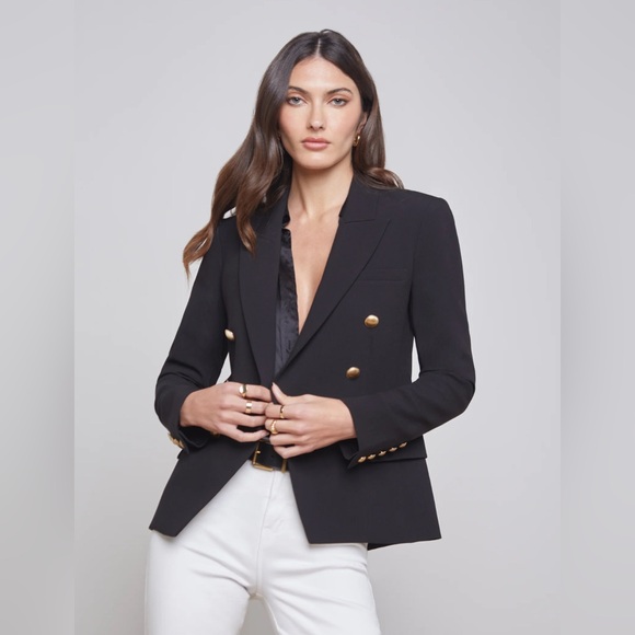 L’Agence Kenzie Blazer In Black Women’s Size 2 New - Picture 3 of 11